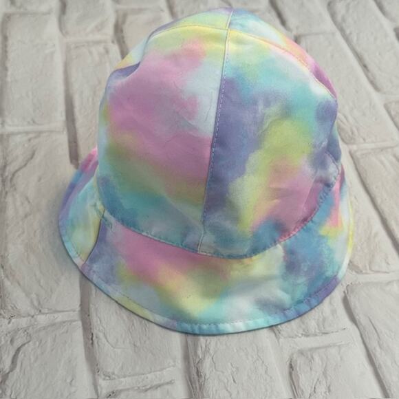 Toddler Girls 2T Calvin Klein Vest & Wonder Nation OS Hat Blue Yellow Pink - Picture 12 of 16